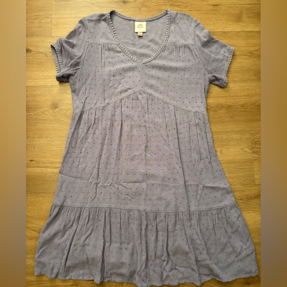 Knox Rose Lavender Short Sleeve Dress